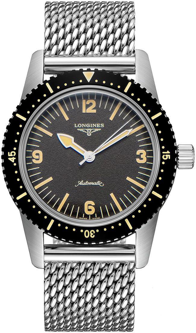 Longines Heritage Collection Self winding Automatic Black Mens Watch L28224566 