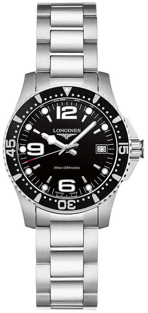 Longines HydroConquest Battery Operated Quartz Black Ladies Watch L33404566 
