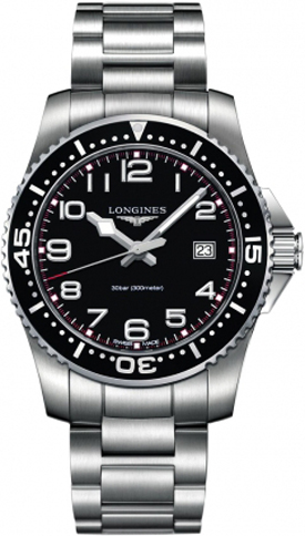Longines HydroConquest Black Mens Watch L36894536 
