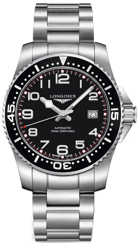 Longines HydroConquest Black Mens Watch L36954536 