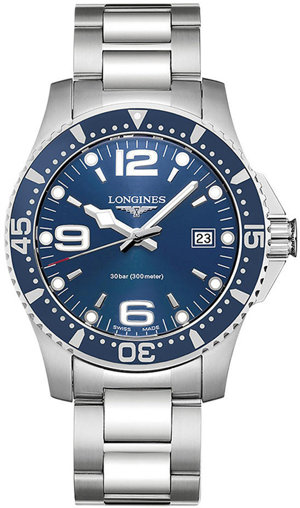 Longines HydroConquest Battery Operated Quartz Blue Mens Watch L37404966 