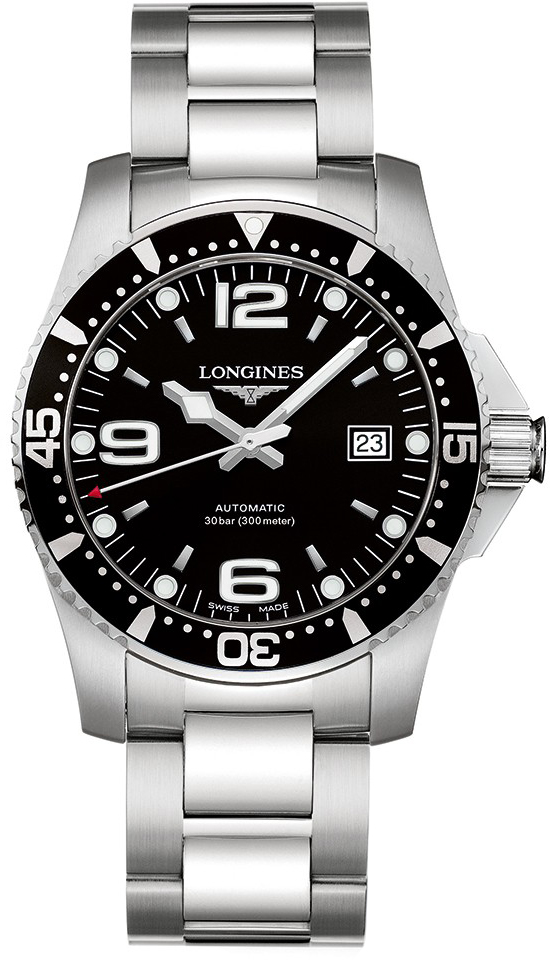 Longines HydroConquest Self winding Automatic Black Mens Watch L37424566 