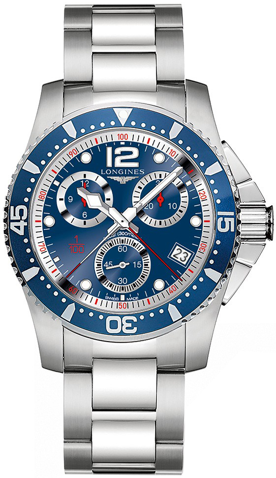 Longines HydroConquest Battery Operated Quartz Blue Mens Watch L37434966 