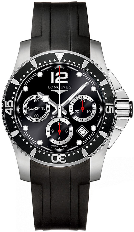Longines HydroConquest Self winding Automatic Black Mens Watch L37444562 