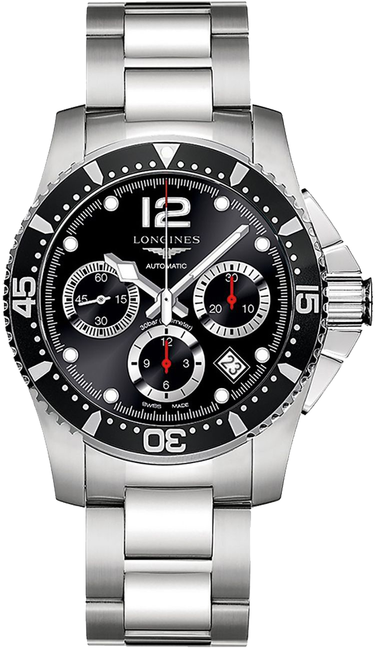 Longines HydroConquest Self winding Automatic Black Mens Watch L37444566 