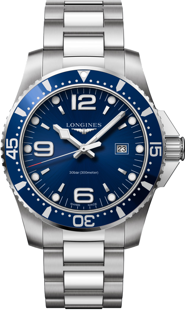 Longines HydroConquest Battery Operated Quartz Blue Mens Watch L38404966 