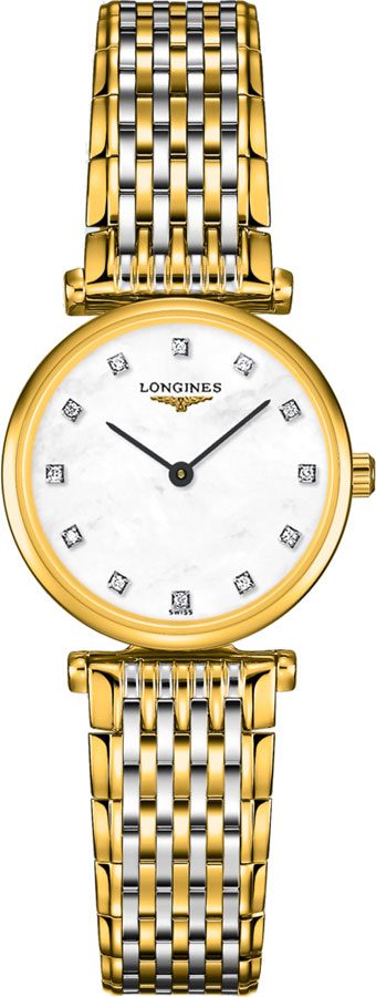 Longines La Grande Classique Battery Operated Quartz White Ladies Watch L42092877 