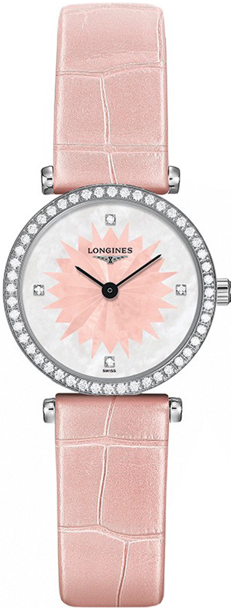 Longines La Grande Classique Battery Operated Quartz Pink White Ladies Watch L42410242 