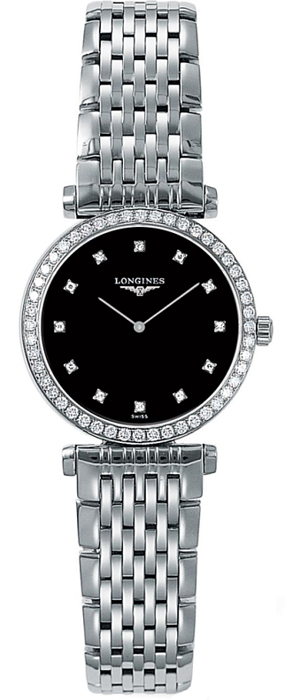 Longines La Grande Classique Battery Operated Quartz Black Ladies Watch L42410586 