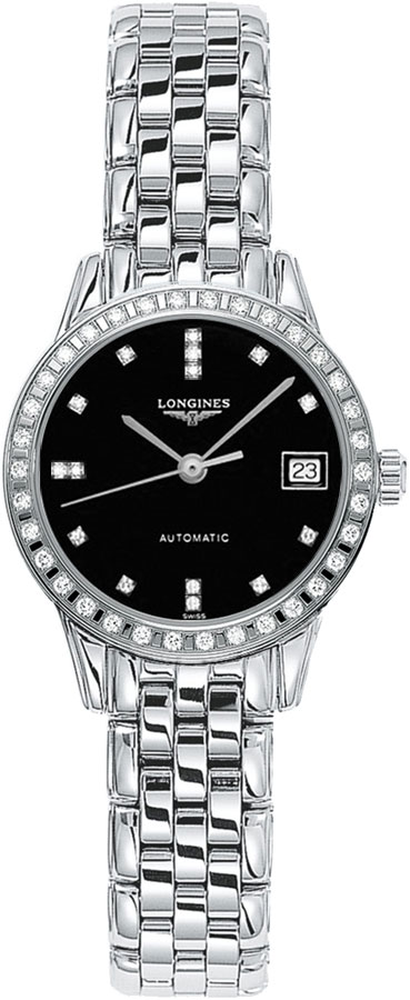 Longines Flagship Self winding Automatic Black Ladies Watch L42740576 