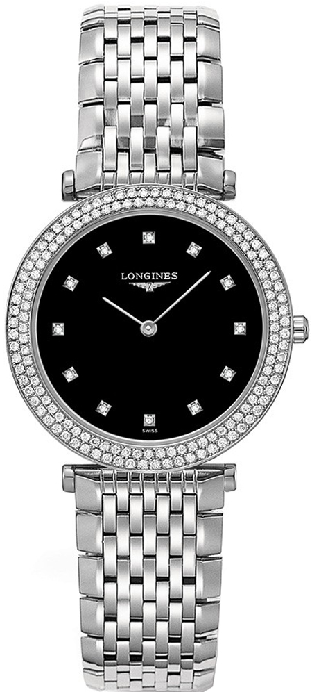 Longines La Grande Classique Battery Operated Quartz Black Ladies Watch L45150586 