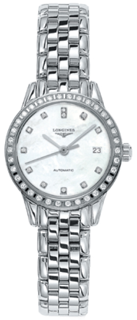 Longines Flagship White Ladies Watch L42740876 