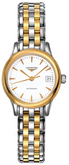 Longines Flagship White Ladies Watch L42743227 