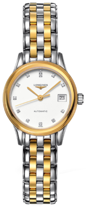 Longines Flagship Self winding Automatic White Ladies Watch L42743277 