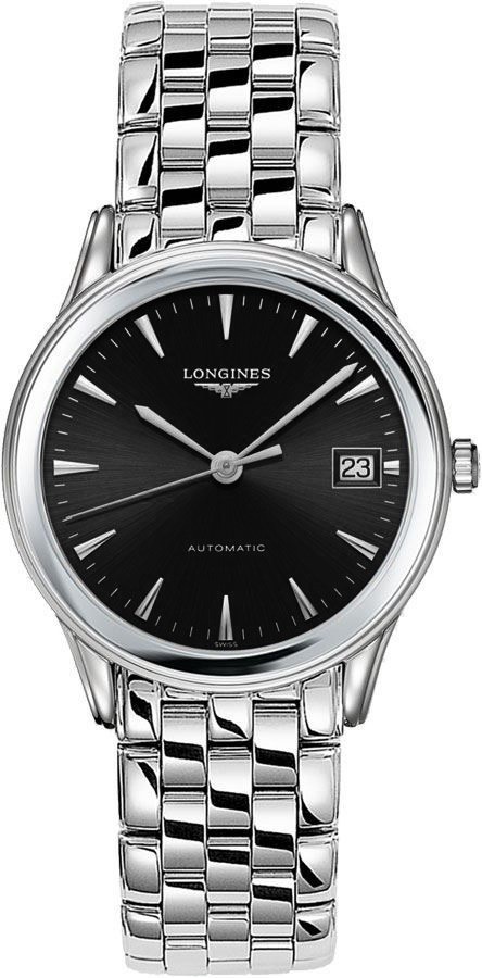 Longines Flagship Self winding Automatic Black Mens Watch L47744526 