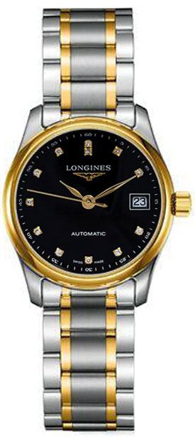 Longines Master Collection Black Ladies Watch L22575577 