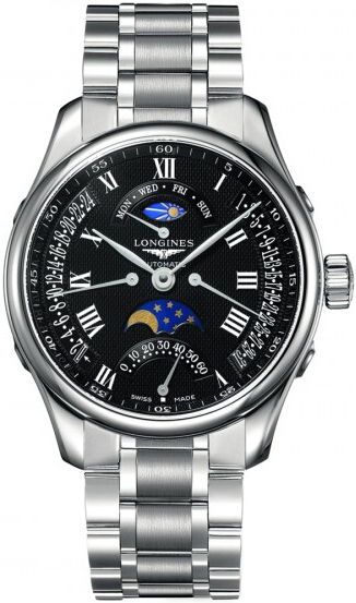 Longines Master Collection Self winding Automatic Black Mens Watch L27394516 
