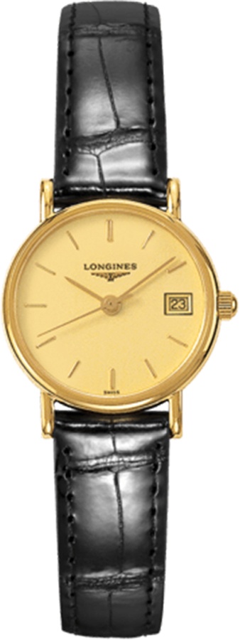 Longines Presence Battery Operated Quartz Champagne Ladies Watch L74906320 