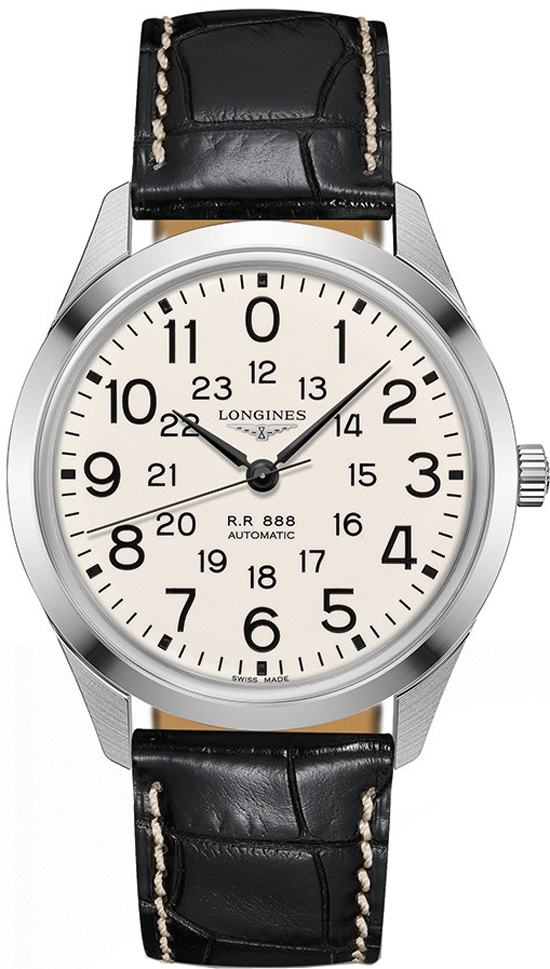 Longines Railroad Self winding Automatic White Mens Watch L28034230 