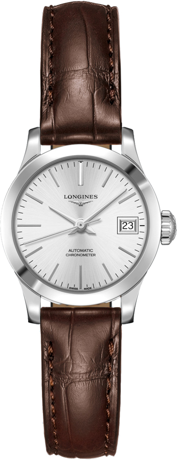 Longines Record Self winding Automatic Chronometer Silver Ladies Watch L23204722 