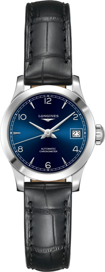 Longines Record Self winding Automatic Chronometer Blue Ladies Watch L23204962 