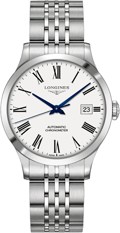 Longines Record Self winding Automatic Chronometer White Mens Watch L28204116 