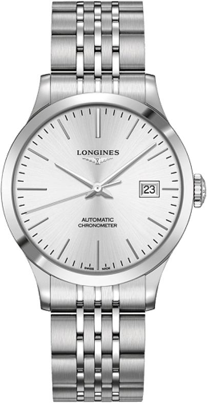 Longines Record Self winding Automatic Chronometer Silver Mens Watch L28204726 
