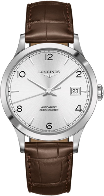 Longines Record Self winding Automatic Chronometer Silver Mens Watch L28214762 
