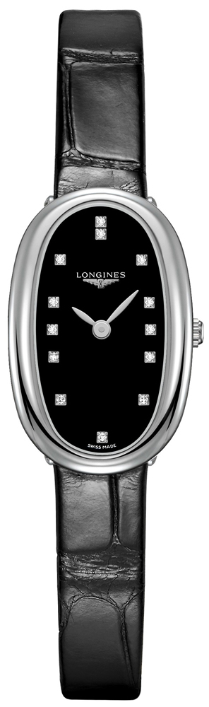 Longines Symphonette Battery Operated Quartz Black Ladies Watch L23054570 