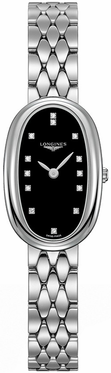 Longines Symphonette Battery Operated Quartz Black Ladies Watch L23054576 
