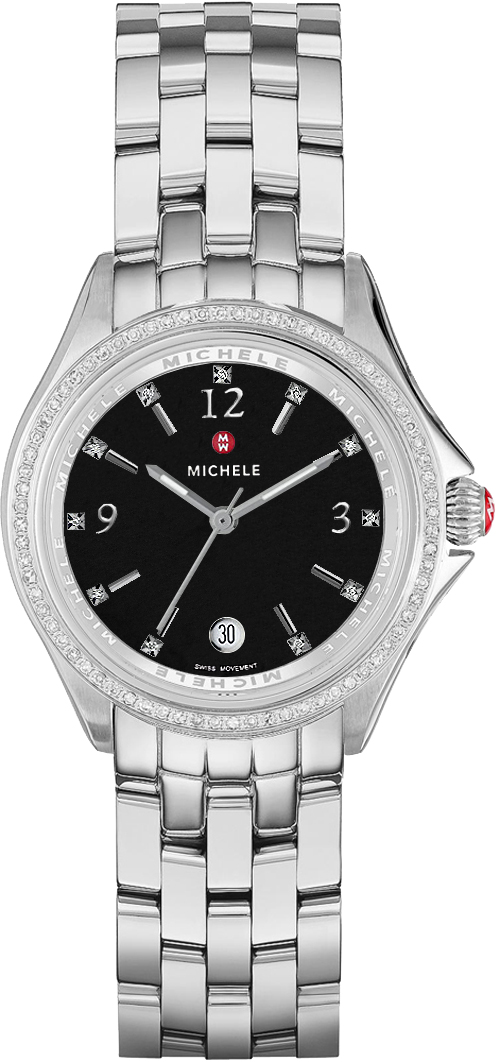 Michele Belmore Battery Operated Quartz Black Watch MWW29A000001 