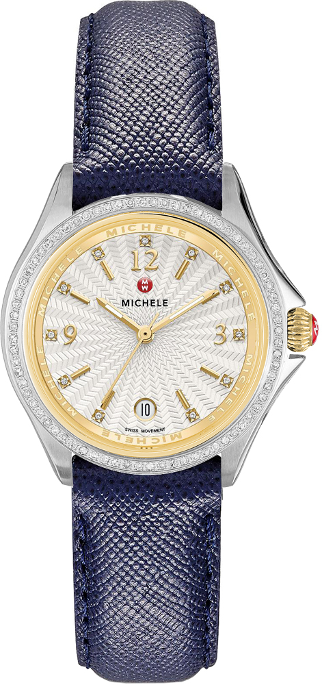 Michele Belmore Battery Operated Quartz White Watch MWW29A000003 