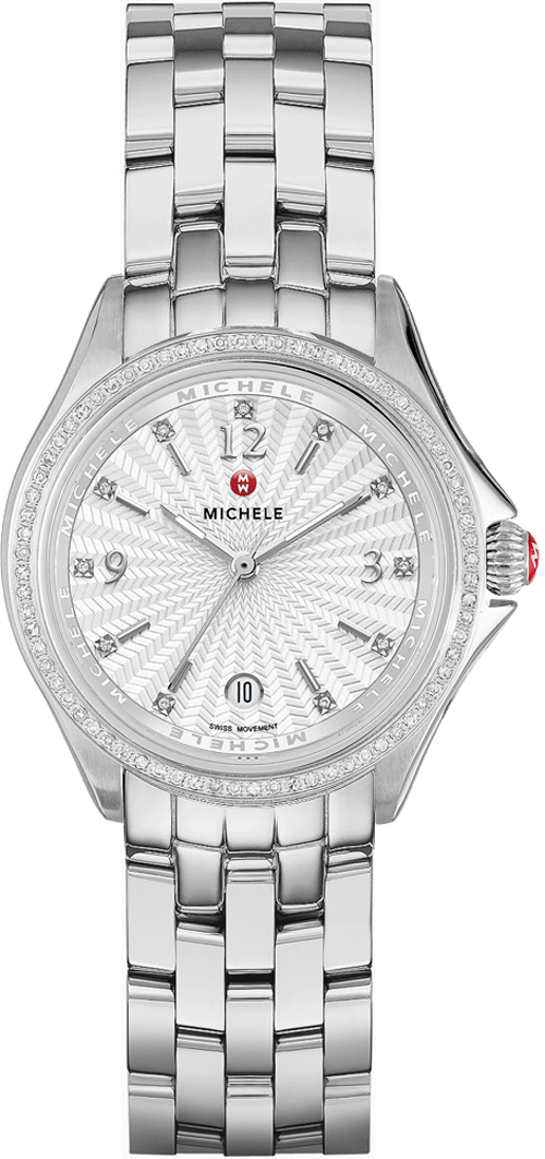 Michele Belmore Battery Operated Quartz White Watch MWW29A000005 