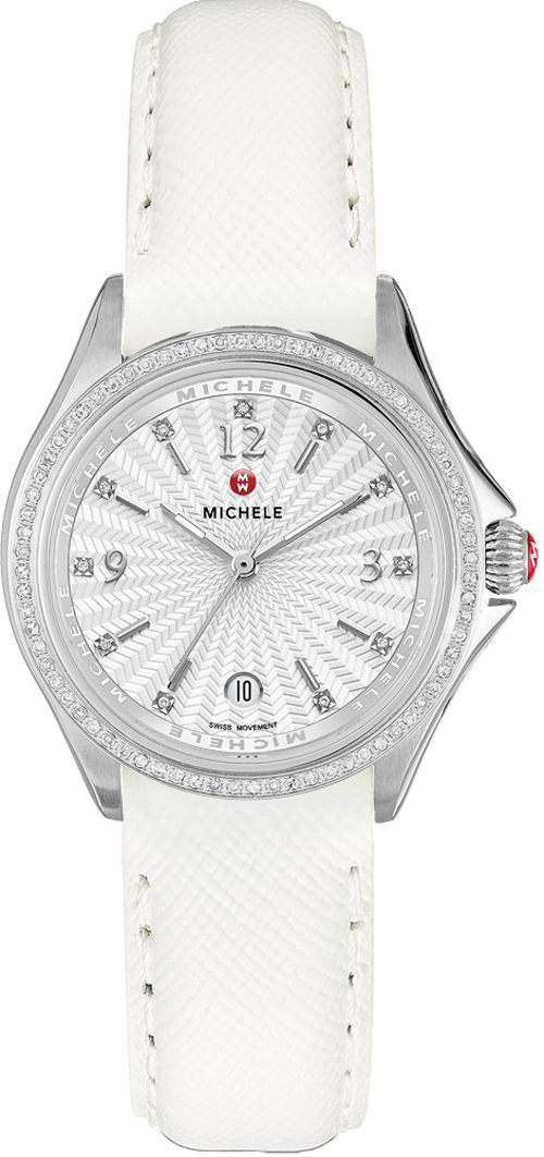Michele Belmore Battery Operated Quartz White Watch MWW29A000006 