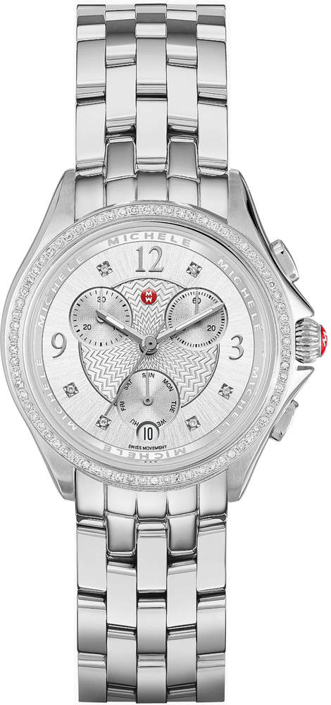 Michele Belmore Battery Operated Quartz Silver Watch MWW29B000001 