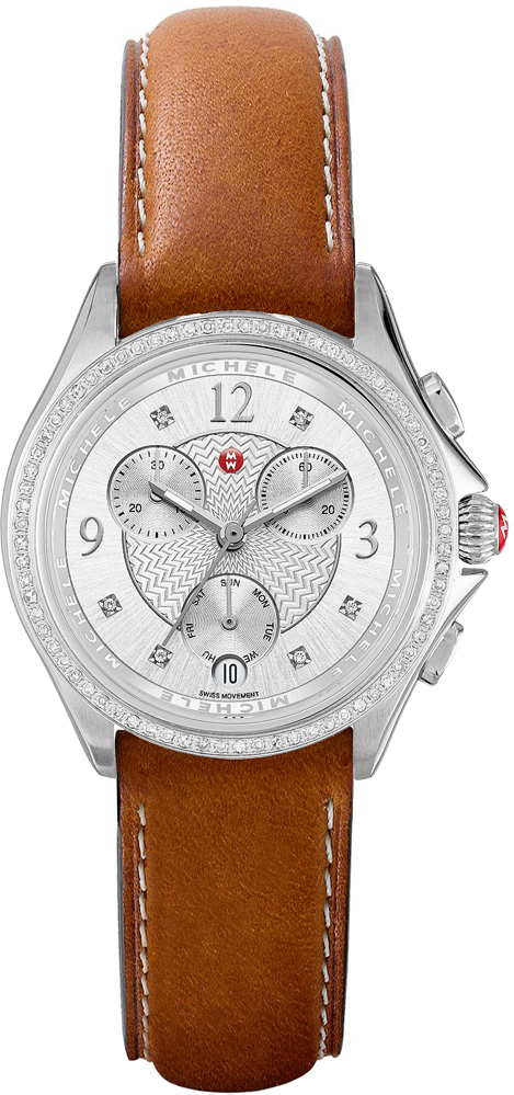 Michele Belmore Battery Operated Quartz Silver Watch MWW29B000002 