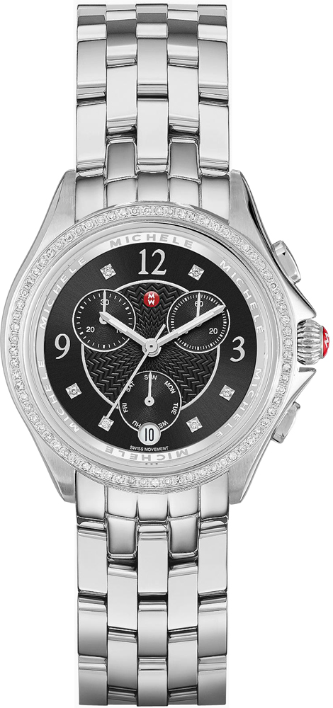 Michele Belmore Battery Operated Quartz Black Ladies Watch MWW29B000004 