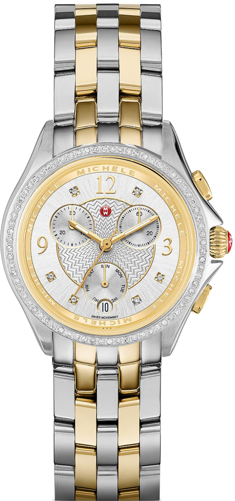 Michele Belmore Battery Operated Quartz Silver Ladies Watch MWW29B000006 