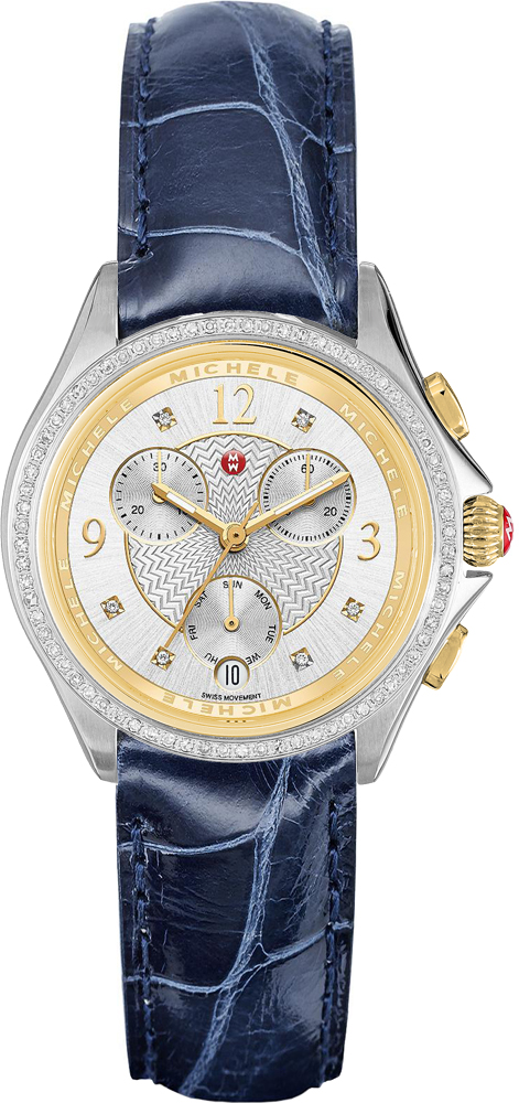 Michele Belmore Battery Operated Quartz Silver Watch MWW29B000007 