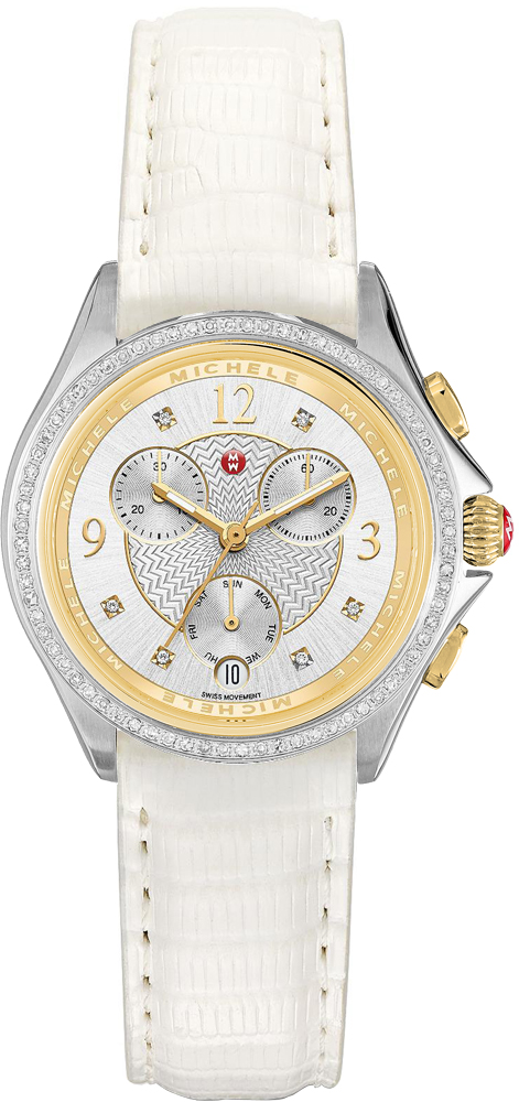 Michele Belmore Battery Operated Quartz Silver Watch MWW29B000008 