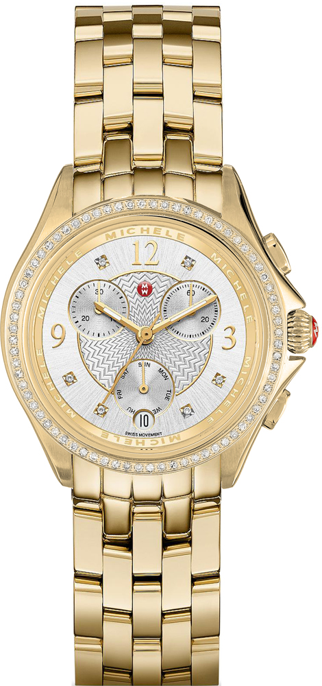 Michele Belmore Battery Operated Quartz Silver Watch MWW29B000009 