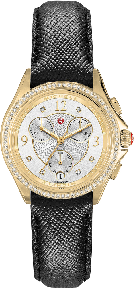 Michele Belmore Battery Operated Quartz Silver Watch MWW29B000011 