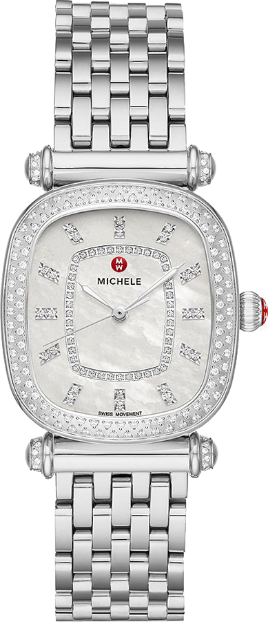 Michele Caber Isle Battery Operated Quartz White Ladies Watch MWW16C000032 