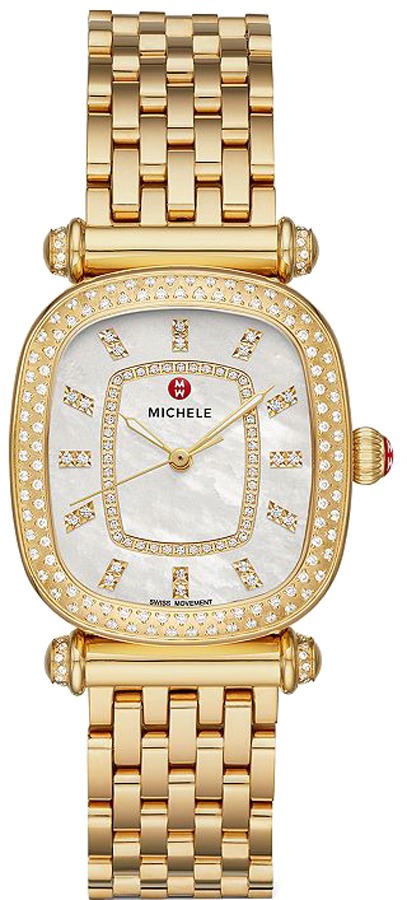 Michele Caber Isle Battery Operated Quartz White Ladies Watch MWW16C000034 