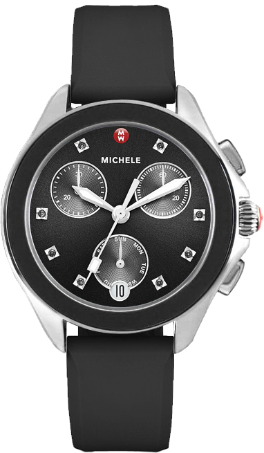 Michele Cape Battery Operated Quartz Black Watch MWW27C000002 