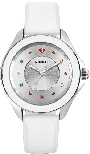 Michele Cape Battery Operated Quartz Silver Ladies Watch MWW27A000007 