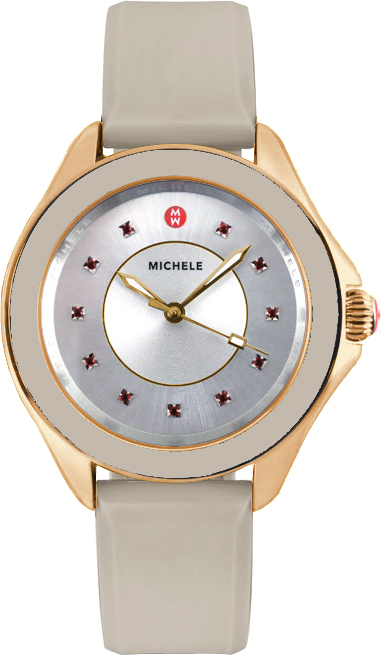 Michele Cape Battery Operated Quartz Brown Watch MWW27A000023 