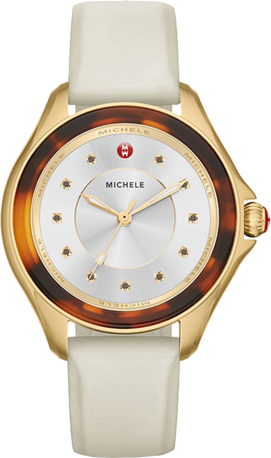 Michele Cape Battery Operated Quartz Ivory Watch MWW27A000030 