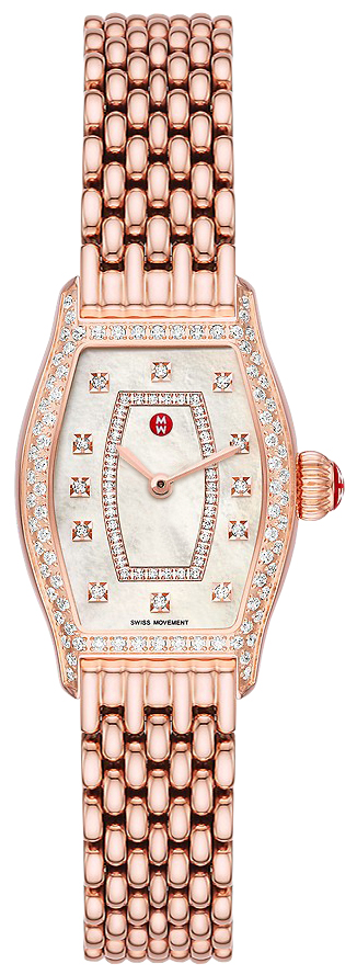 Michele Coquette Battery Operated Quartz Pearl White Ladies Watch MWW08A000243 