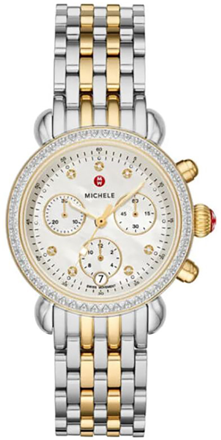 Michele CSX Battery Operated Quartz Pearl White Ladies Watch MWW03C000514 